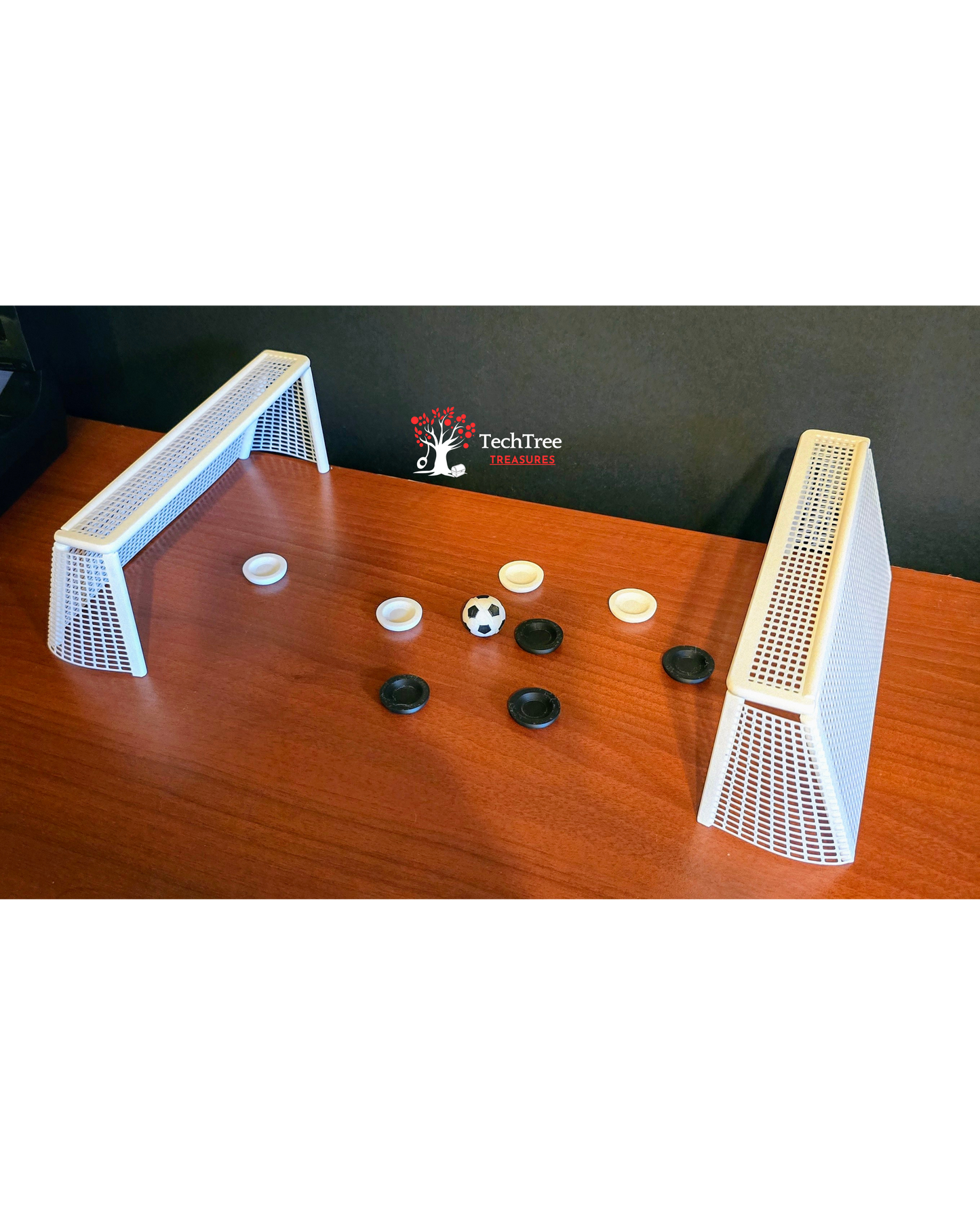 Tabletop/Desktop Flick Disc Soccer Game - Includes 2 nets