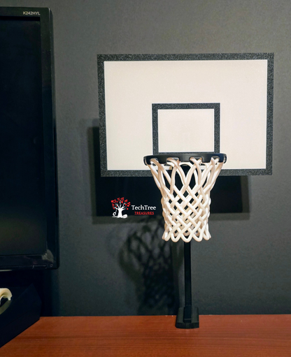 Tabletop/Desktop Basketball Hoop with Ball Launcher for Home or Office