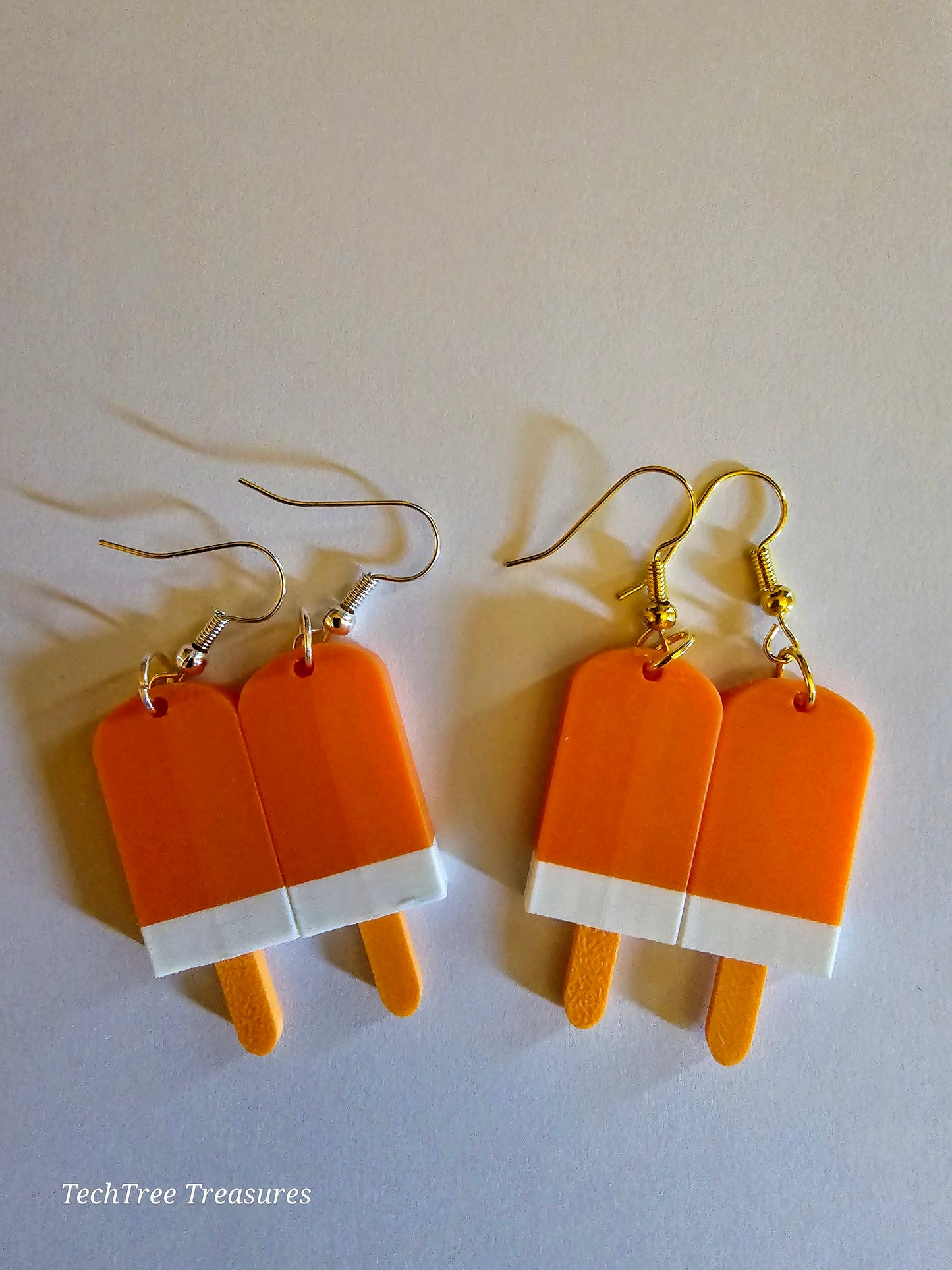 Earrings| Orange Cream Bar Novelty Summer Ice cream Decor