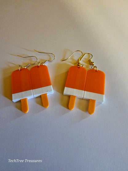 Earrings| Orange Cream Bar Novelty Summer Ice cream Decor