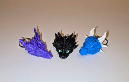 Dragon Head keychain, Articulated Dragon head keychain. Dragon Desk and home decor, Dragon toy, Dragon Fidget Toy, 3D printed