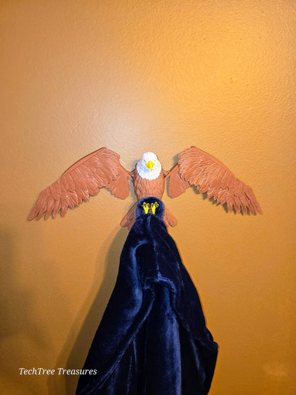 Eagle Wall Hanger for Coat/Hat/Robe/Multi Use with Auto Wing Spread In Use