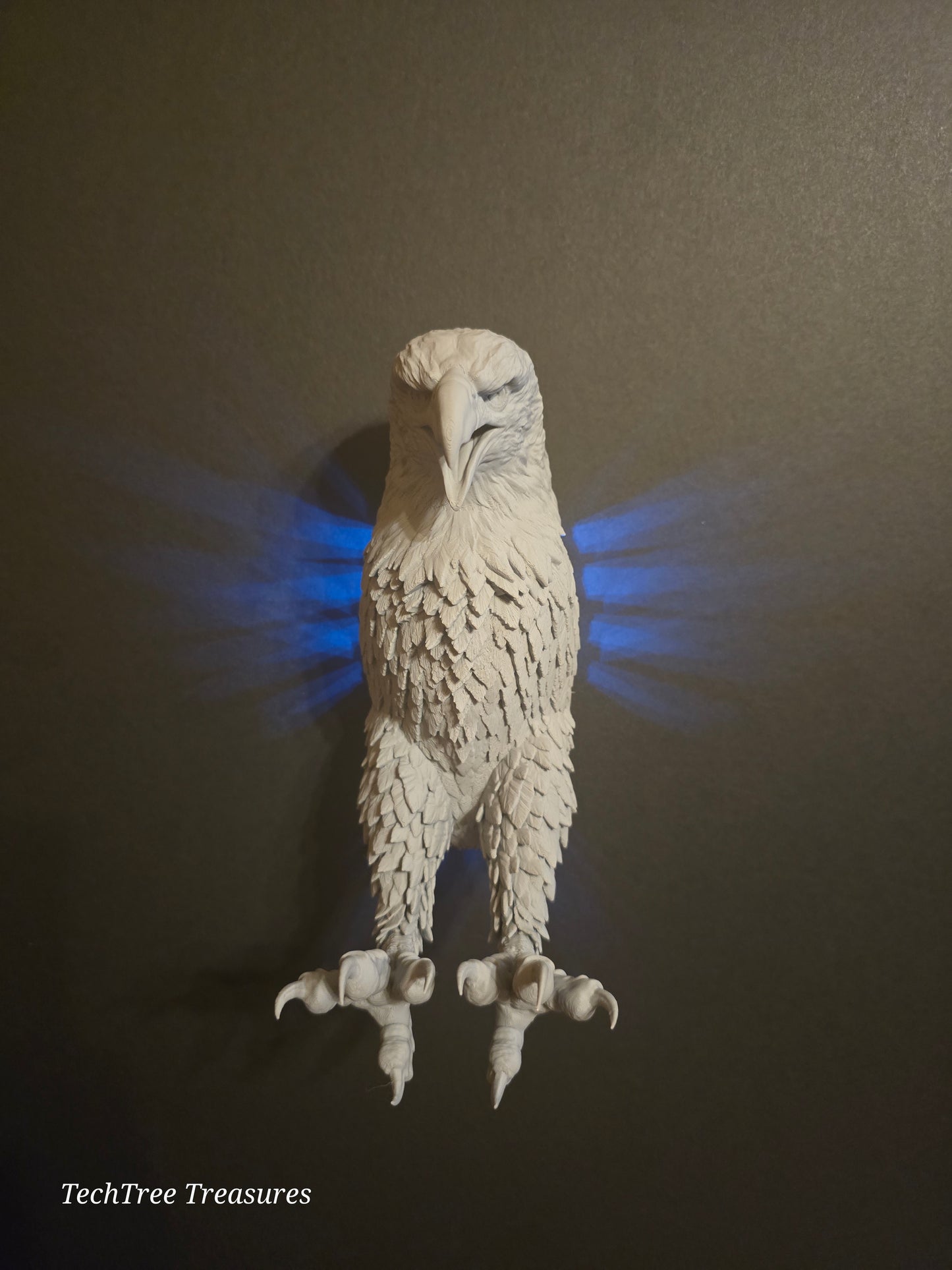 The Majestic Flying Bald Eagle Hanging Wall Light / Wall Mounted Light / Wall Art / Battery Wall Light