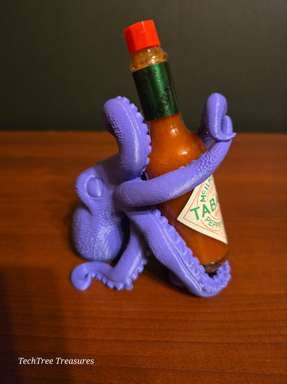 Release The Kraken Hot Sauce Holder, Tabasco Sauce Holder For 2 OZ Bottles ONLY