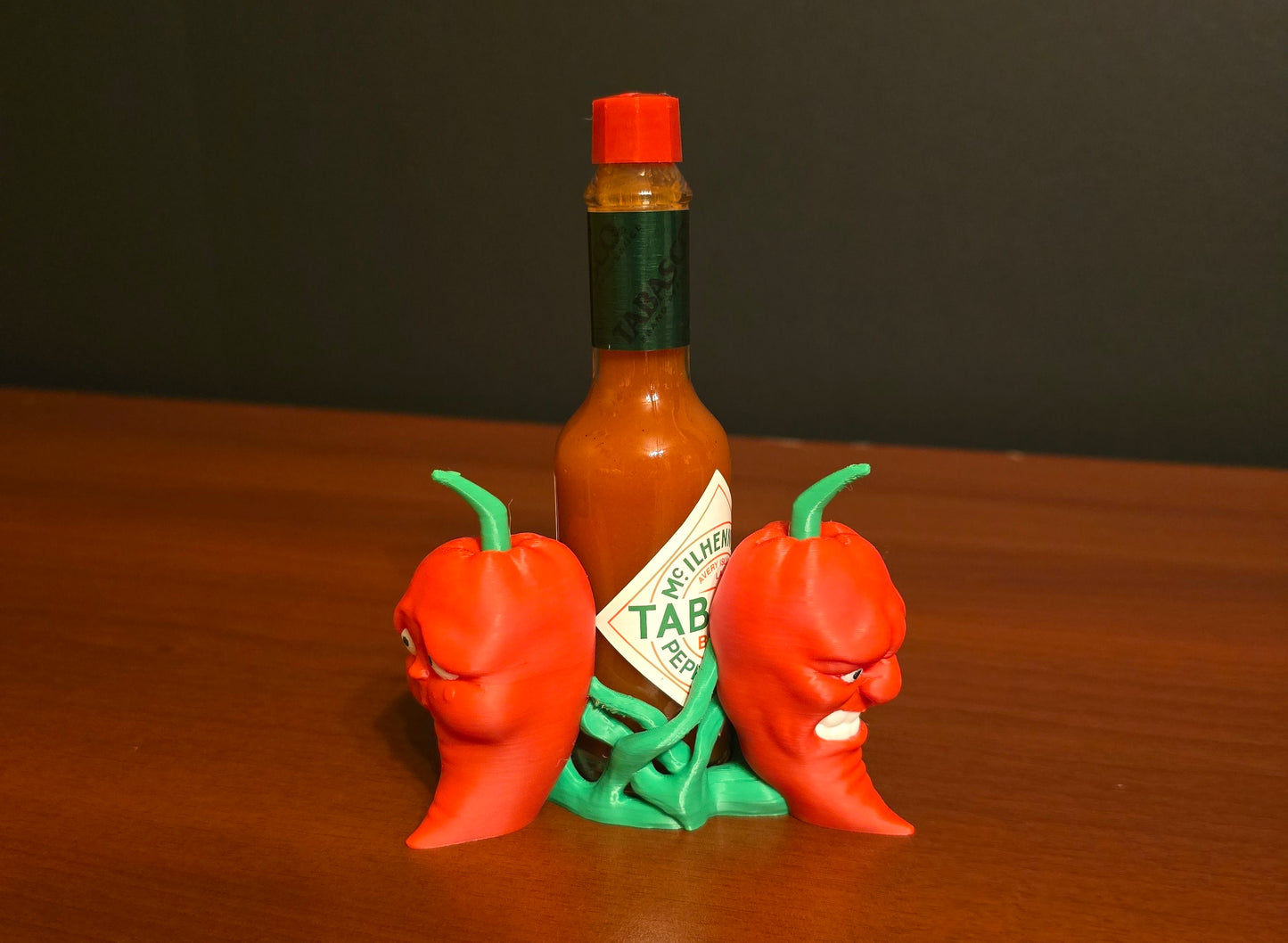 Carolina Reaper Red Pepper Tabasco/Hot Sauce Holder - 4 Versions -Mild, Hot, Inferno, Misc