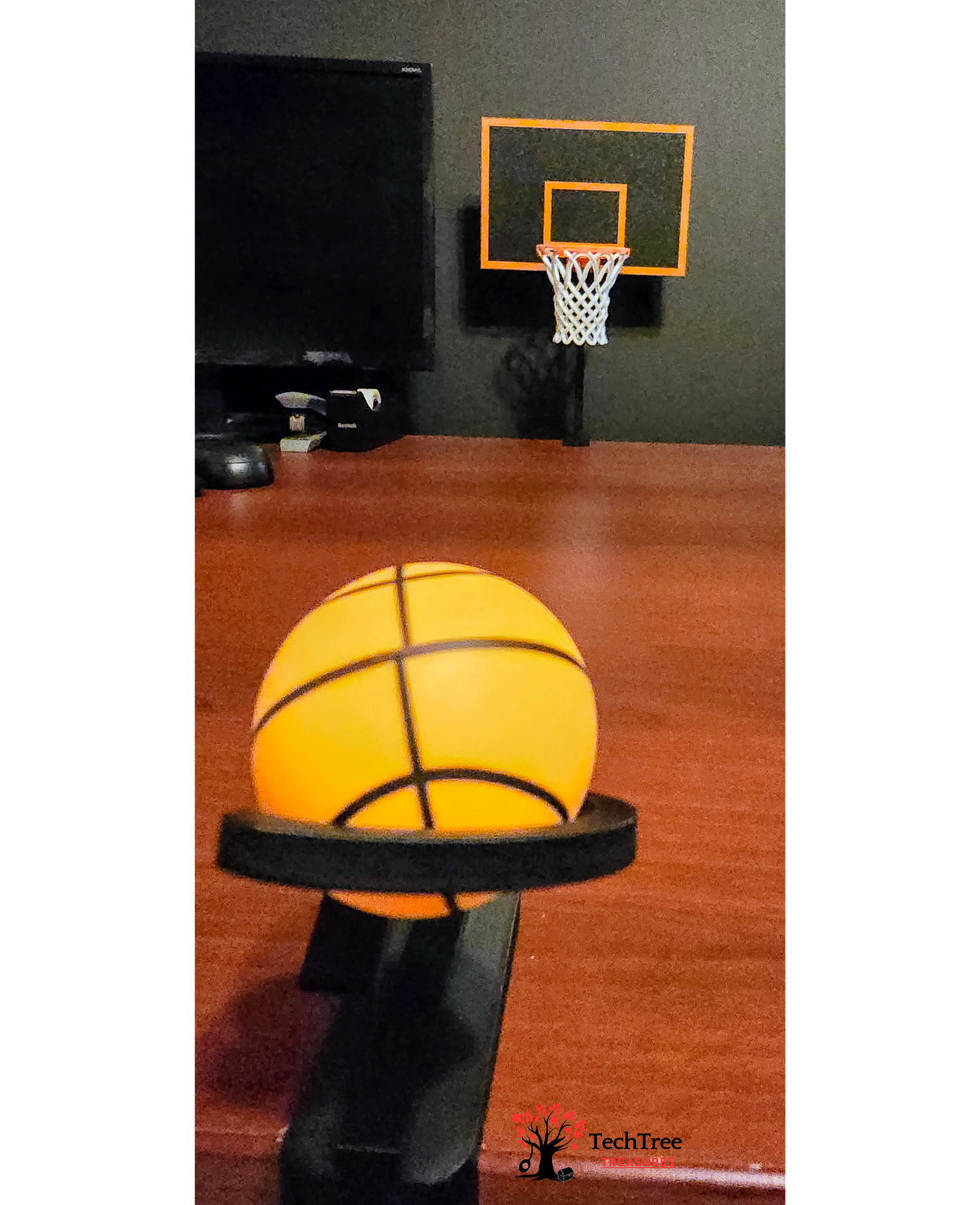 Tabletop/Desktop Basketball Hoop with Ball Launcher for Home or Office