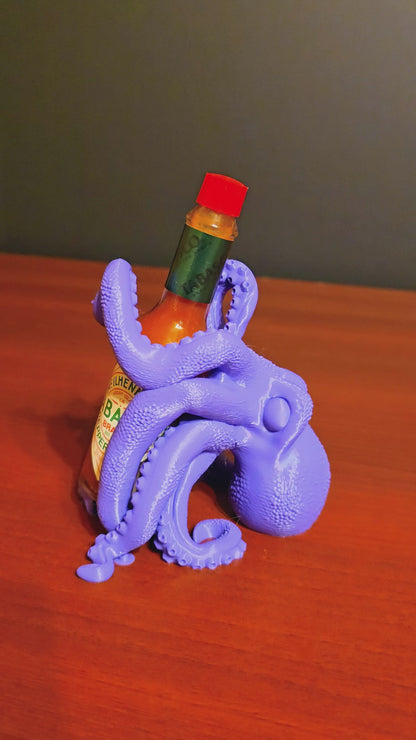 Release The Kraken Hot Sauce Holder, Tabasco Sauce Holder For 2 OZ Bottles ONLY